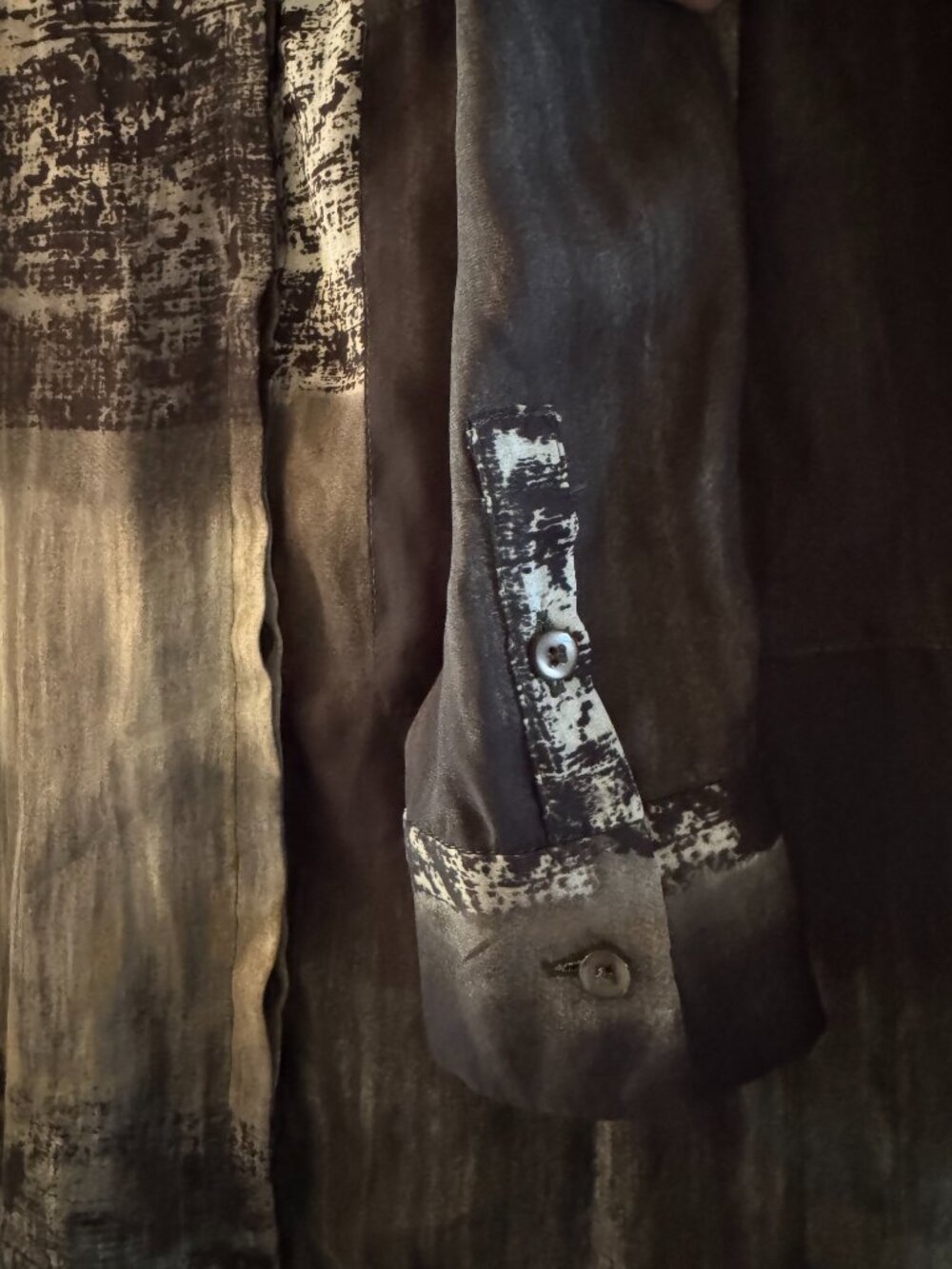 Hôtel Particulier Abstract Print Silk Blouse - Picture 7 of 7